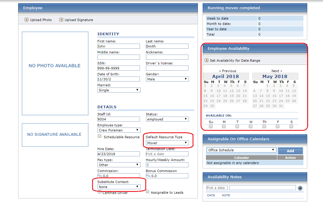 HR Employee Details